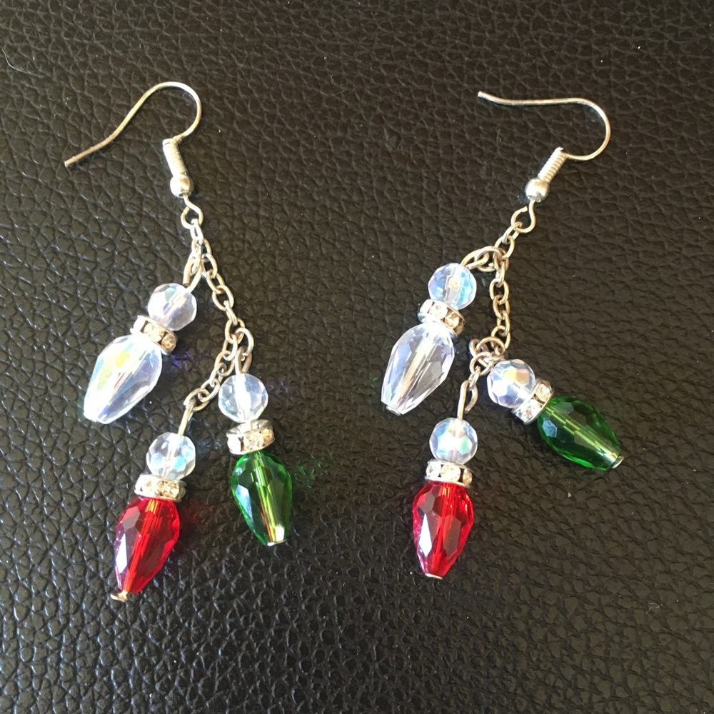 Christmas Light Bulb Earrings!
